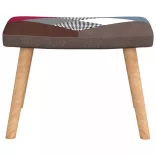 foltvarrott szövet pihenőszék lábtartóval