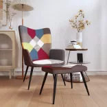 foltvarrott szövet pihenőszék lábtartóval