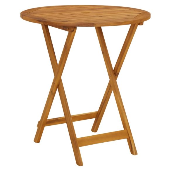 3 részes kék és fehér szövet és tömör fa bisztrószett