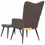 foltvarrott szövet pihenőszék lábtartóval