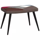 foltvarrott szövet pihenőszék lábtartóval