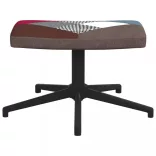 foltvarrott szövet pihenőszék lábtartóval