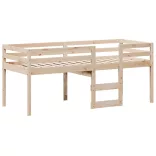 tömör fenyőfa magasított ágy tetővel 80 x 200 cm