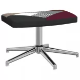 foltvarrott szövet pihenőszék lábtartóval