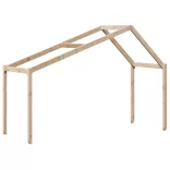 tömör fenyőfa emeletes ágy matrac nélkül 90 x 190 cm