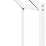 fehér tömör fenyőfa ágy emelettel és tetővel 75 x 190 cm