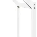 fehér tömör fenyőfa magasított ágy tetővel 75 x 190 cm