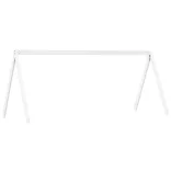 fehér tömör fenyőfa magasított ágy tetővel 90 x 200 cm