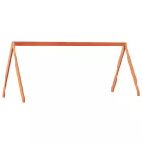 viaszbarna tömör fenyőfa magasított ágy tetővel 80 x 200 cm