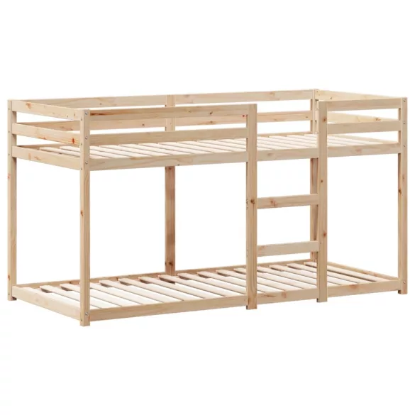 tömör fenyőfa ágy emelettel és tetővel 80 x 200 cm