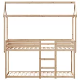 tömör fenyőfa emeletes ágy matrac nélkül 90 x 190 cm