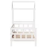 fehér tömör fenyőfa kanapéágy tetővel 80 x 200 cm