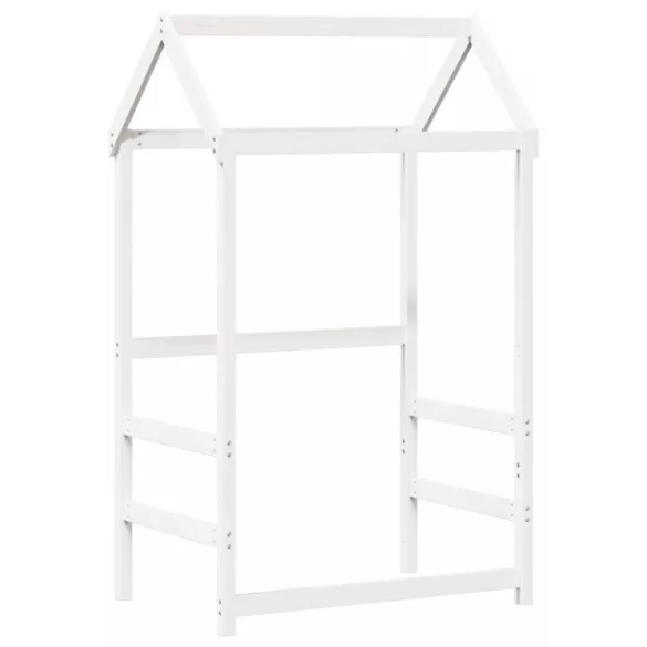 fehér tömör fenyőfa kanapéágyszett tetővel 80 x 200 cm