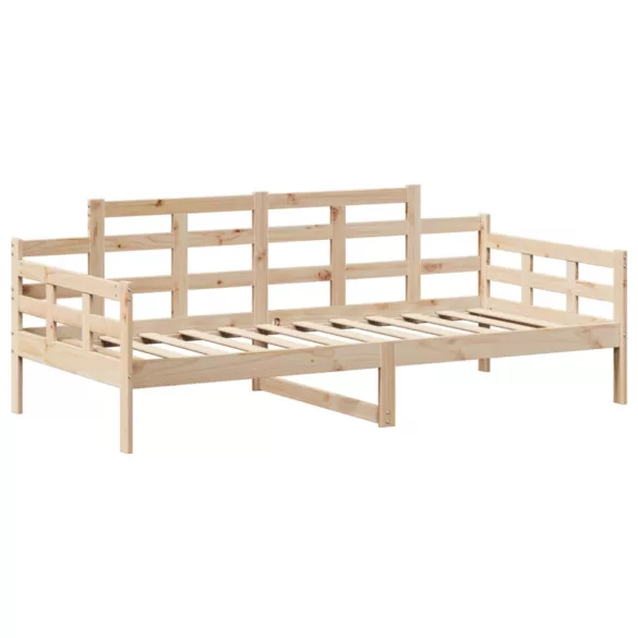 tömör fenyőfa kanapéágy tetővel 80 x 200 cm