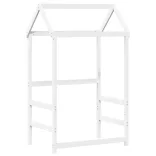 fehér tömör fenyőfa kanapéágy tetővel 80 x 200 cm