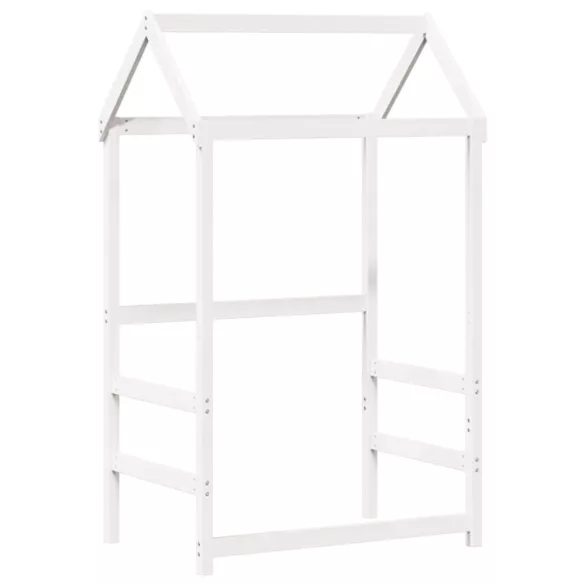 fehér tömör fenyőfa kanapéágy tetővel 80 x 200 cm