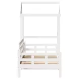 fehér tömör fenyőfa kanapéágy tetővel 80 x 200 cm