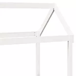 fehér tömör fenyőfa kanapéágy tetővel 80 x 200 cm