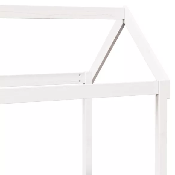 fehér tömör fenyőfa kanapéágy tetővel 80 x 200 cm