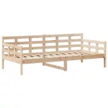 tömör fenyőfa kanapéágy tetővel 80 x 200 cm