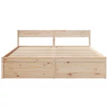 tömör fenyőfa ágy matrac nélkül 200 x 200 cm