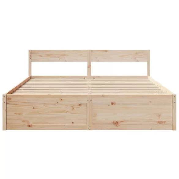 tömör fenyőfa ágy matrac nélkül 200 x 200 cm