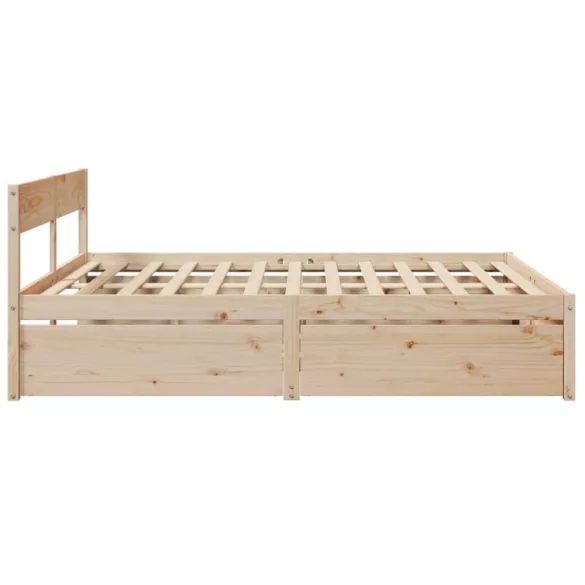 tömör fenyőfa ágy matrac nélkül 200 x 200 cm
