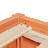 viaszbarna tömör fenyőfa ágy matrac nélkül 150 x 200 cm