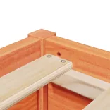 viaszbarna tömör fenyőfa ágy matrac nélkül 120 x 200 cm