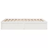 fehér tömör fenyőfa ágy matrac nélkül 140x190 cm