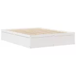 fehér tömör fenyőfa ágy matrac nélkül 140x190 cm
