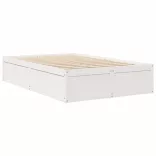 fehér tömör fenyőfa ágy matrac nélkül 135 x 190 cm