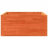 viaszbarna tömör fenyőfa kerti virágláda 100 x 100 x 46 cm