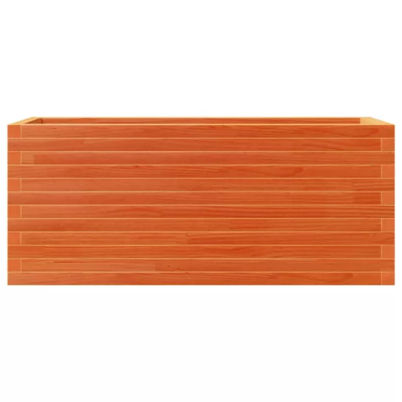 viaszbarna tömör fenyőfa kerti virágláda 110 x 40 x 46 cm
