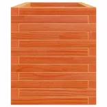 viaszbarna tömör fenyőfa kerti virágláda 110 x 40 x 46 cm