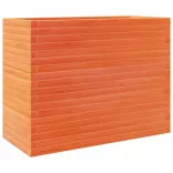 viaszbarna tömör fenyőfa kerti virágtartó 90 x 40 x 68,5 cm