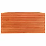 viaszbarna tömör fenyőfa kerti virágláda 100 x 100 x 49,5 cm
