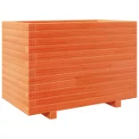 viaszbarna tömör fenyőfa kerti virágtartó 70 x 40 x 49,5 cm