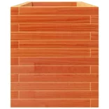 viaszbarna tömör fenyőfa kerti virágtartó 110 x 40 x 49,5 cm