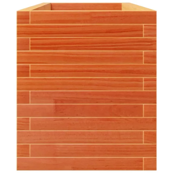 viaszbarna tömör fenyőfa kerti virágtartó 110 x 40 x 49,5 cm