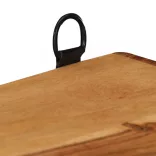 3 részes tömör akácfa fali kockapolcszett