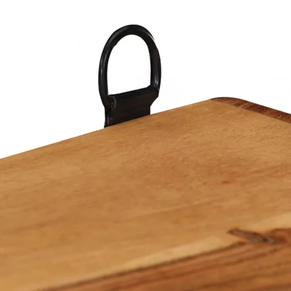 3 részes tömör akácfa fali kockapolcszett