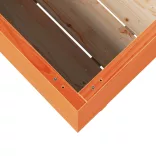 viaszbarna tömör fenyőfa kerti virágláda 110x40x72 cm