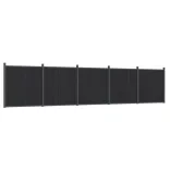 szürke WPC kerítéspanel 872 x 186 cm