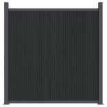 szürke WPC kerítéspanel 872 x 186 cm