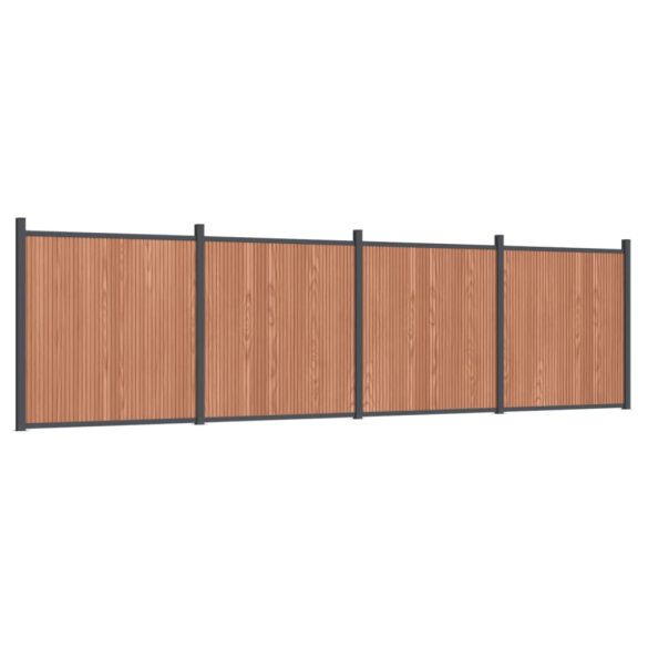 barna WPC kerítéspanel 699 x 186 cm
