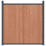 barna WPC kerítéspanel 699 x 186 cm