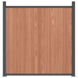 barna WPC kerítéspanel 872 x 186 cm