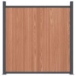 barna WPC kerítéspanel 1564 x 186 cm