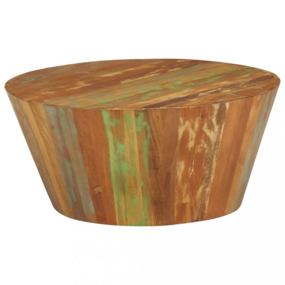 tömör újrahasznosított fa dohányzóasztal Ø65 x 31 cm